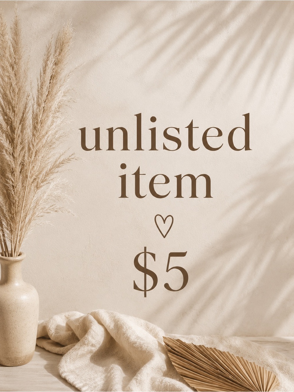 UNLISTED ITEM $5